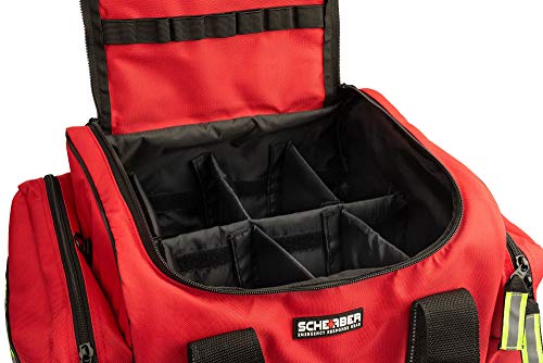 Scherber Fully-Stocked First Responder Bag | Professional EMT/EMS Trauma & Bleeding Medical Kit | HSA/FSA Approved | CAT T...