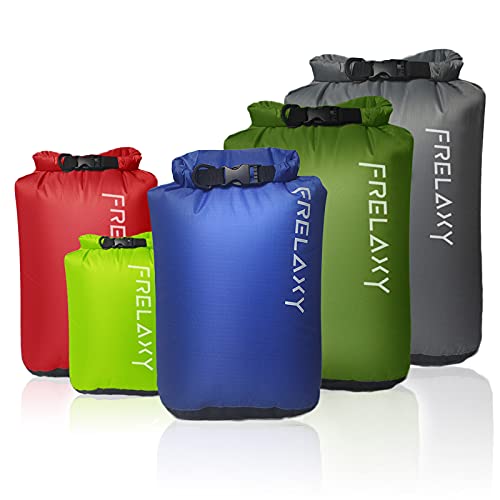 Frelaxy Dry Bag 3-Pack/5-Pack, Ultralight Dry Sack, Outdoor Bags Keep Gear Dry for Hiking, Backpacking, Kayaking, Camping,...