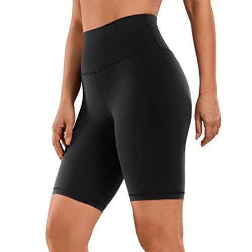 CRZ YOGA Women's Naked Feeling Biker Shorts - 8 Inches High Waisted Yoga Workout Gym Running Spandex