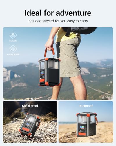 BLAVOR Portable Power Station, 236.8Wh/64,000mAh Outdoor Generator, 100W+65W USB C Two-Way Fast Charging Small Generator, ...