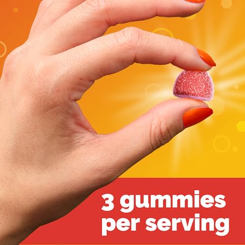 Emergen-C 750mg Vitamin C Gummies for Adults, Immune Support Gummies, Gluten Free, Strawberry, Lemon and Blueberry Flavors...