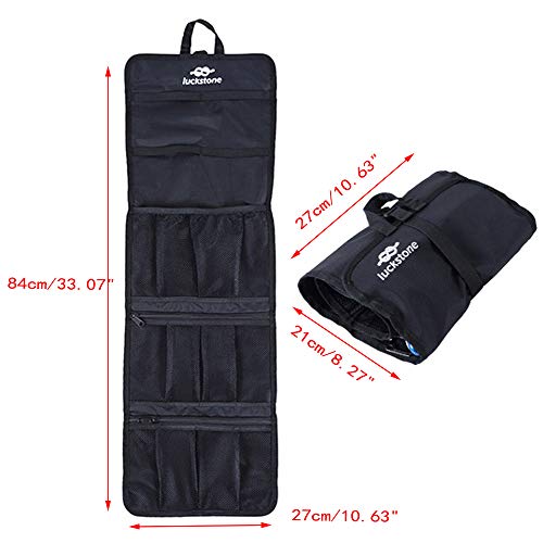 Mollytek Rock Climbing Gear Storage Bag Foldable Waterproof Roll Up D-Ring Climbing Quickdraw Hanging Tool Equipment Gear ...