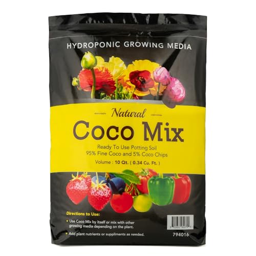 Potting Soil Mix 10 Quarts Envelor Indoor Plants Soil for Outdoor Plants 0.34 Cubic Feet Potting Mix Hydrated Coco Coir Mi...