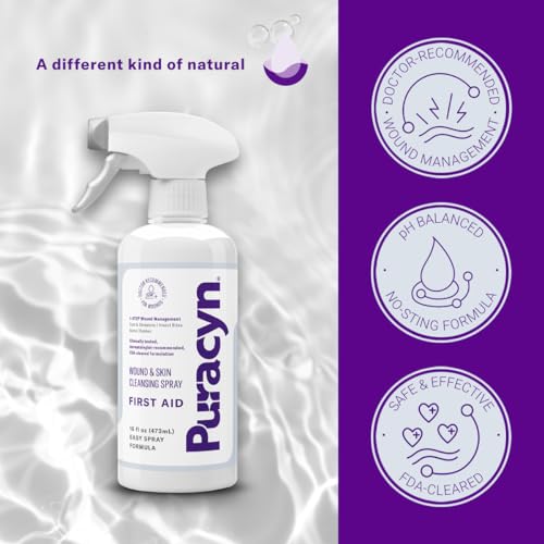Puracyn Plus First Aid Wound and Skin Cleanser, 16 Fluid Ounce