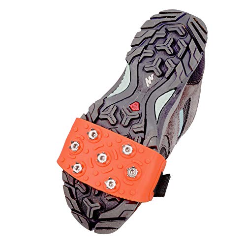 FANBX F Crampon Traction Cleats Anti-Skid Traction Grips Crampons Spikes 7 Point Cleats for Footwear for Walking, Jogging,...