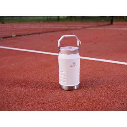 Stanley IceFlow 2.0 Flip Straw Jug with Handle 96 oz | Twist On Lid and Flip Up Straw | Leakproof for Travel and Sports | Insulated Stainless Steel |BPA-Free | Rose Quartz