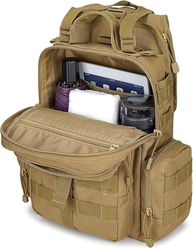 G4Free Large Tactical EDC Sling Bag Backpack, Military Molle Bag Single Strap Shoulder Backpack for Men | EDC, Adjustable ...