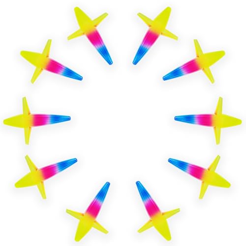 5" Bird Trolling Teaser Lures, 10 Pcs Rainbow Color, for Offshore Tuna Fishing, Ideal for Big Game Saltwater Fishing