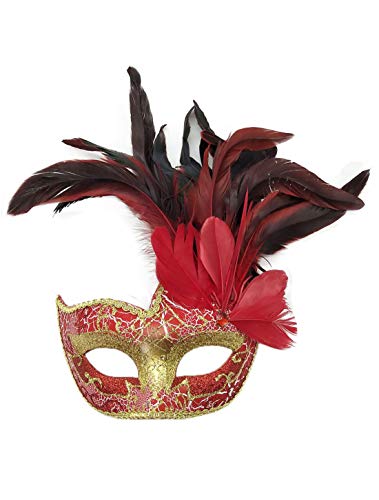 Costume Mask Feather Masquerade Mask Halloween Mardi Gras Cosplay Party Masque