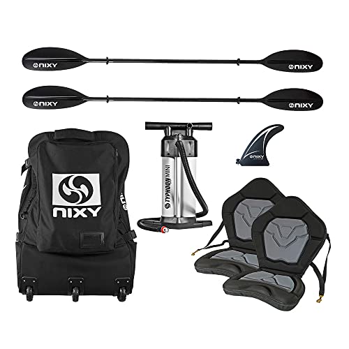 NIXY Tahoe Inflatable Kayak - Premium 2 Person Kayak Durable Design for Two Adults, Portable and Stable with Advanced Feat...