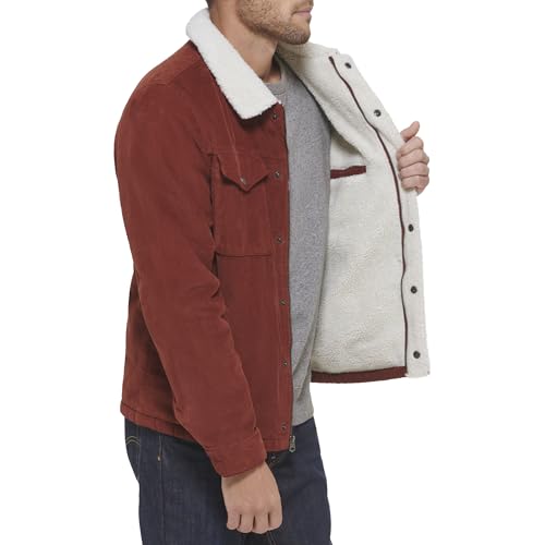 Levi's Men's Corduroy Sherpa Lined Trucker Jacket (Regular & Big & Tall Sizes)