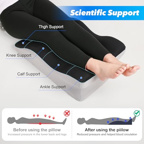 Aduken Reading Pillow for Bed,Adult Memory Foam Ergonomic Back Support Pillow for Bed Sitting Up Prone Pillow Face Down Sl...