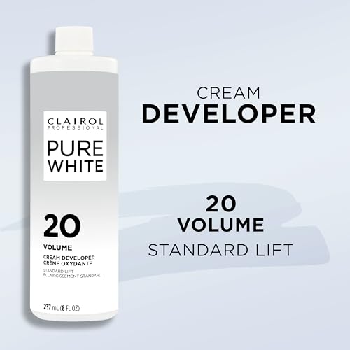 Clairol Professional Clairoxide Pure White 20 Volume Creme Developer, 8 Fl Oz (Pack of 1)