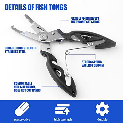 Fishing Rod Reel Combos Collapsible Fishing Rod Kit, 2PCS Telescopic Fishing Pole+2PCS Spinning Reels+Lures Hooks+Tackle B...