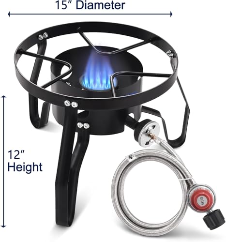 ARC 41QT Outdoor Wok and Propane Stove Outdoor Cooker Set, 21" Heavy Duty Mexican Cazo Para Carnitas, Great for Carnitas B...
