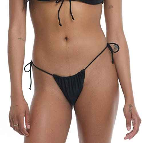 Body Glove Women's Standard Smoothies Kalea Solid Minimal Coverage Tie Side Bikini Bottom Swimsuit