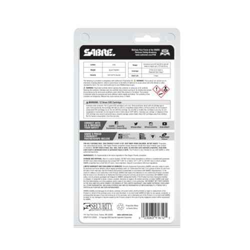 SABRE Home Defense Pepper Projectile Launcher Refill Kit 14 Red Pepper Powder Projectiles and 2 CO2 Cartridges