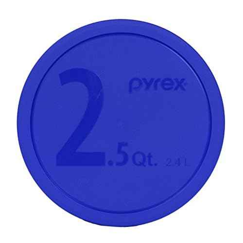 Pyrex (1) 325-PC Blue 2.5Qt, (1) 323-PC Red 1.5Qt (1) 322-PC Blue 1Qt Mixing Bowl Lids - Made in the USA