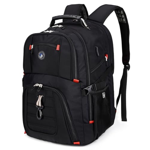 SHRRADOO Extra Large 50L Travel Laptop Backpack with USB Charging Port, College High School Backpack Airline Approved Busi...