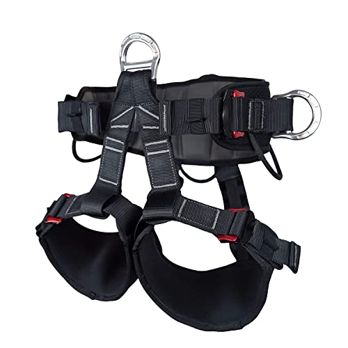 SOB Tree Climbing Harness, Adjustable Thickness Widen Protecta Safety Harness, Half Body Harnesses for Rock Climbing Rescu...
