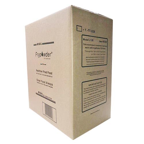 MirOil L112 Fry Powder Oil Stabilizer and Filter Aid, 4 x 4 Gallons of L104 (16 Gallons) Fry Powder, Deep Fryer Oil Saver, Extends Cooking Grease Life & Remove Carbon Deposit, Fryer Grease Contaminant