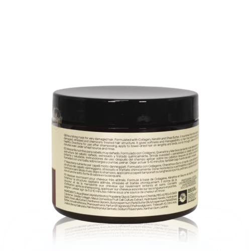 LINANGE Emergency Reconstruction Mask for Very Damaged Hair - Nourishing Hair Treatment, 500ml / 16.9 oz.