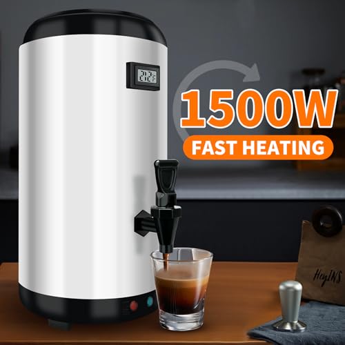 Nalison Insulated Beverage Dispenser-WITH HEATING,75 Cup Hot Drink Beverage for Catering-Stainless Steel Hot Beverage Disp...