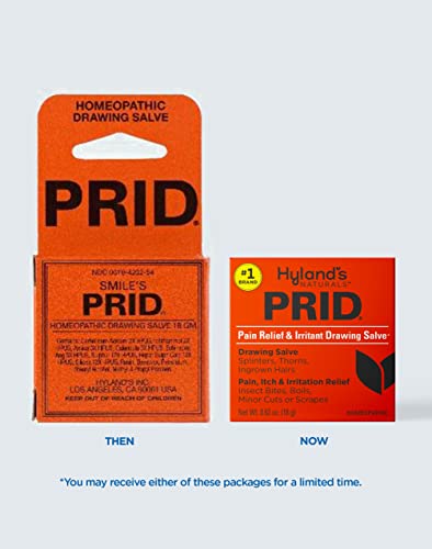 Hyland's PRID Drawing Salve, Topical Skin Irritation Relief, For Splinters, Thorns, Ingrown Hairs, Itch Relief for Bug Bit...