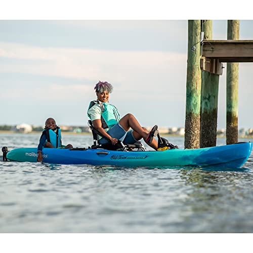 Old Town Ocean Kayak Malibu Pedal Kayak, Solo Sit-on-Top Pedal-Driven Recreational Kayak, 12 ft