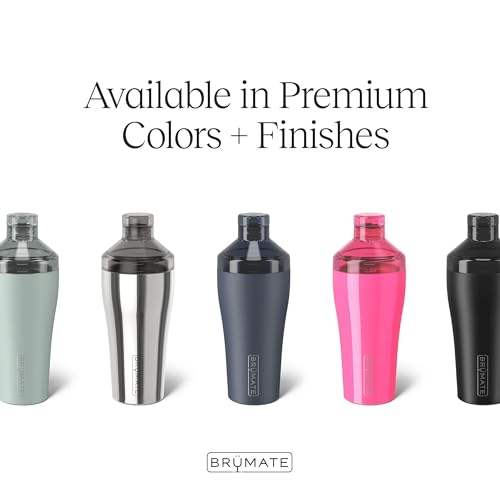 BrüMate Cocktail Shaker 22oz Insulated Stainless Steel Shaker - 100% Leakproof - No Condensation (Nightfall Blue)