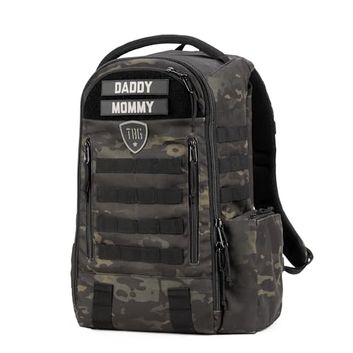 Tactical Baby Gear Daypack Diaper Bag + Tactical Baby Carrier Bundle – Military-Grade, MOLLE Compatible, Water-Resistant, ...
