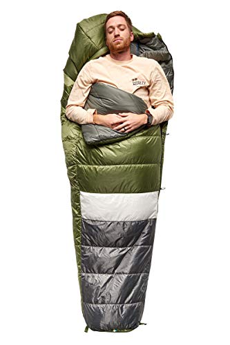 Sierra Designs Shut Eye 20 Degree Long Unisex Sleeping Bag - SierraLoft Synthetic Insulation, Mummy Style Camping & Backpa...