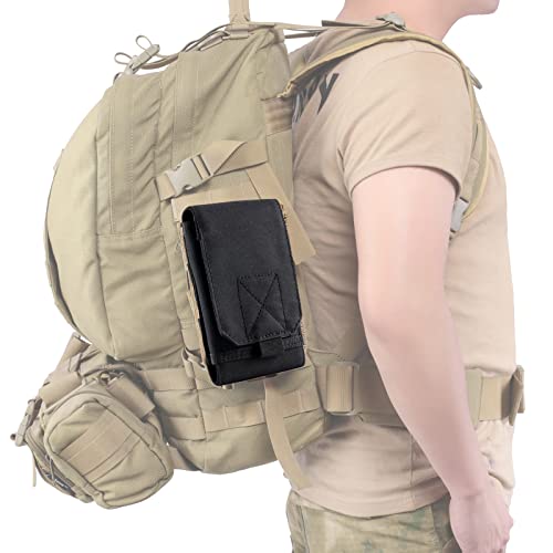 Universal Tactical MOLLE Holster Army Mobile Phone Belt Pouch EDC Security Pack Carry Accessory Kit Waist Bag Case Compati...