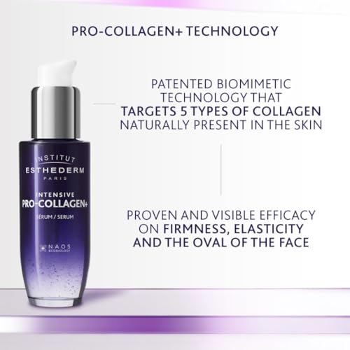 Institut Esthederm - Pro-Collagen+ Serum - Face & Neck - Targets Lack of Firmness & Skin Sagging - Redefines Facial Contours