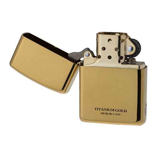 ZIPPO Lighter Armor Titanium Coating Gold 16-Gott