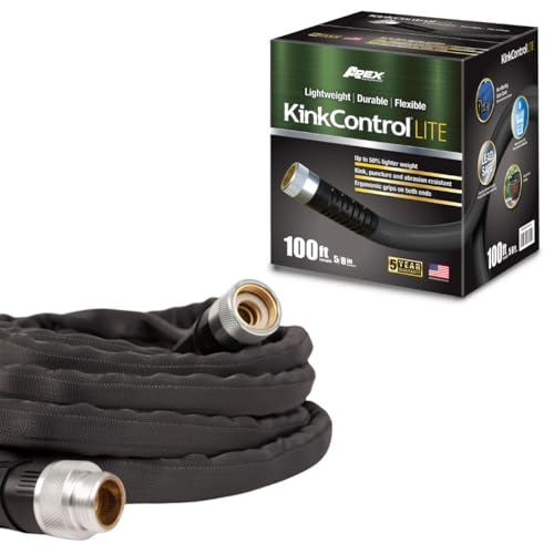 Kink Control Lite, Doesn’t Expand or Burst, Extremely Light Weight, Garden Hose, Water Hose with Superior UV Resistance, E...