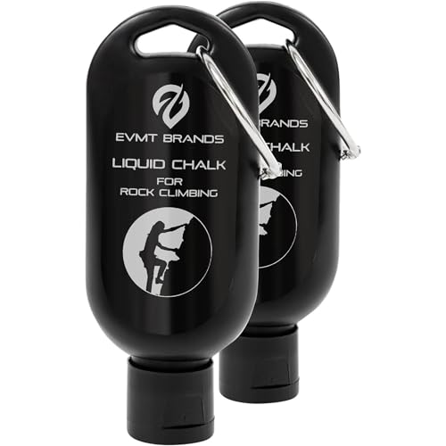 EVMT Brands Liquid Chalk, Mess Free Gym Chalk for Weightlifting, Gymnastics, Rock Climbing, Dancing, and Lifting. Sweat Re...