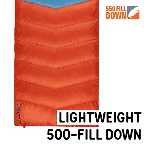 Kelty Galactic Down 30 Degree Sleeping Bag, 550 Fill Power RDS Trackable Down, Backpacking and Camping, Zip Together for 2...