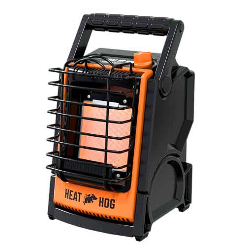 Heat Hog 9,000 BTU Portable Propane Radiant Space Heater, Indoor, Outdoor, Garage, Camping, Outdoor Sports, Boating, RVs, ...