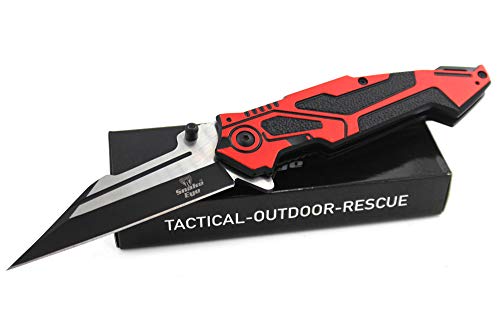 Snake Eye Tactical Every Day Carry 2 Tone Fast Deployment Folding Knife Ultra Smooth One Hand Opening Folding Pocket Knife...
