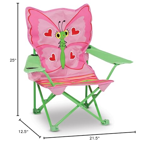 Melissa & Doug Bella Butterfly Child's Outdoor Chair (Frustration-Free Packaging)