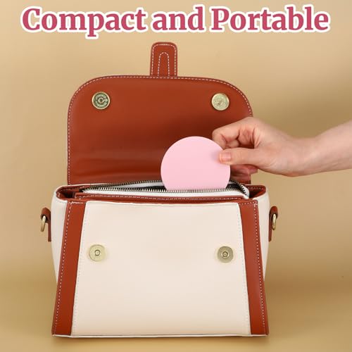 IANFAN 2 Pcs Loose Powder Container with Puff, 0.18 oz Refillable Empty Powder Compact Portable Empty Makeup Powders Trave...