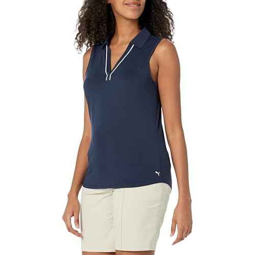 PUMA Women's Cloudspun Piped Sl Polo