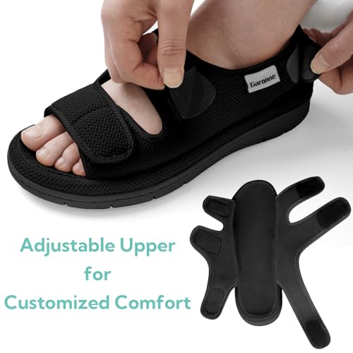 Garonne Women's Adjustable Open-toe Slippers with Ankle & Instep Straps and Arch Support, Summer House Shoes for Women Ind...