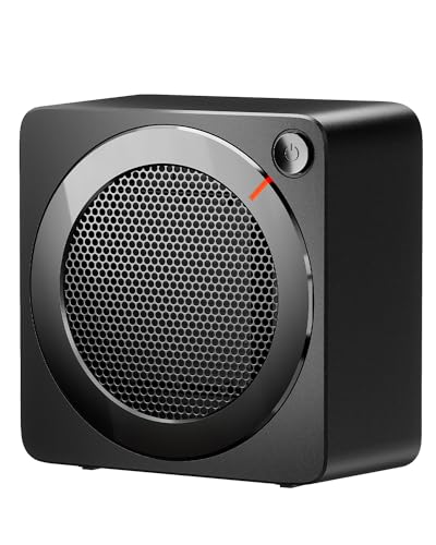 Gaiatop Mini Space Heater, Lightweight PTC Ceramic Fast Heating 500W Energy Efficient for Indoor Use, Overheating & 45° Ti...