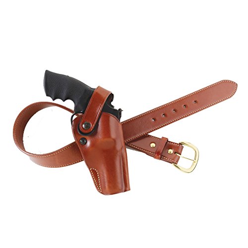 GALCO - Dual Action Outdoorsman Strongside/Crossdraw Belt Holster for S&W X FR 460 5", Right Hand (Tan)(DAO190)