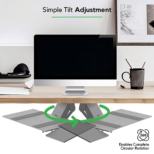 KT1 Ergonomic Keyboard Tray Under Desk - Under Desk Keyboard Tray Slide Out with Adjustable Height and Tilt - Easy to Slid...