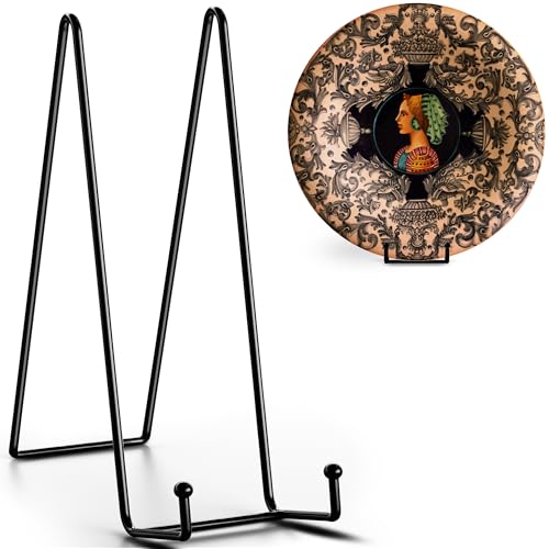 TR-LIFE 16 Inch Heavy Duty Plate Stand (4 Pack) - Metal Display Easel for Large Plates, Picture Frames, Signs, Posters, an...