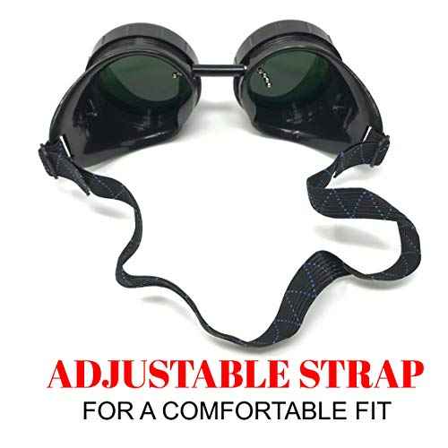 Steampunk Mad Scientist Goggles Rave Glasses Costume Eye Protection Goggles Welding Style