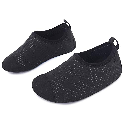 JIASUQI Kids Boys and Girls Summer Athletic Water Shoes Aqua Socks for Beach Swimming Pool